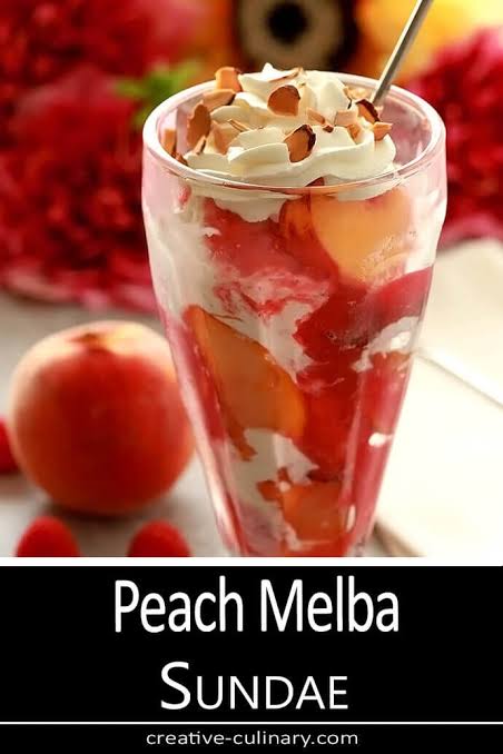 Peach Malba Ice Cream Shake