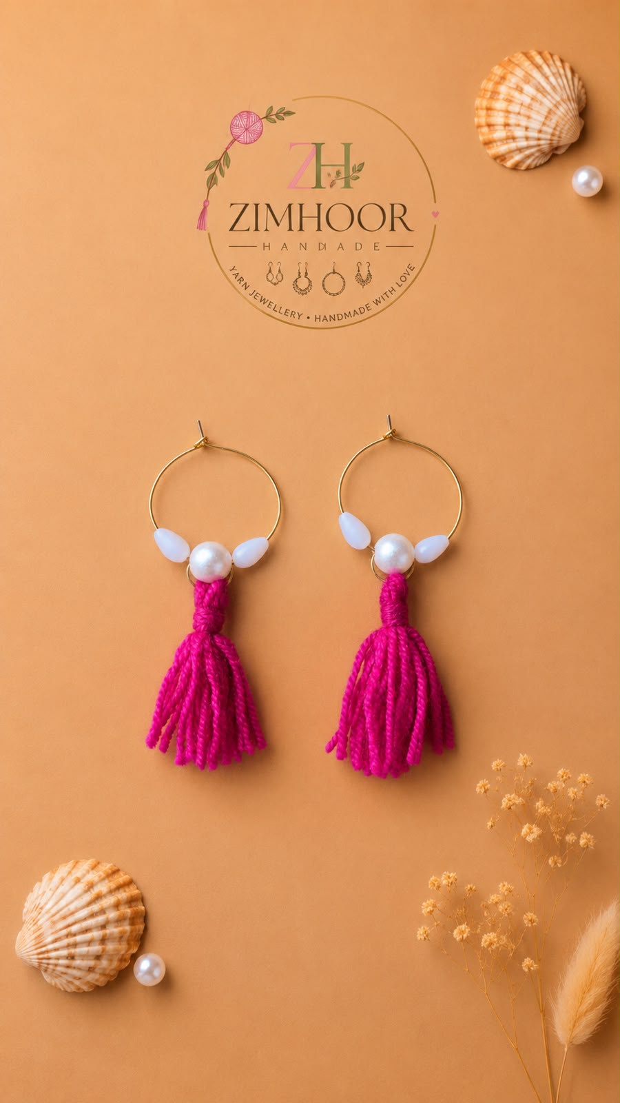 Pink Boho Earrings
