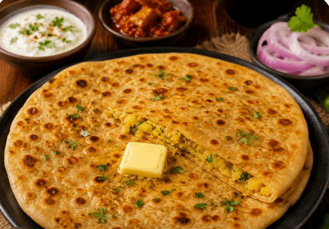 Aloo Paratha with Raita