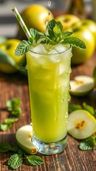 Green Apple & Kiwi Mojito
