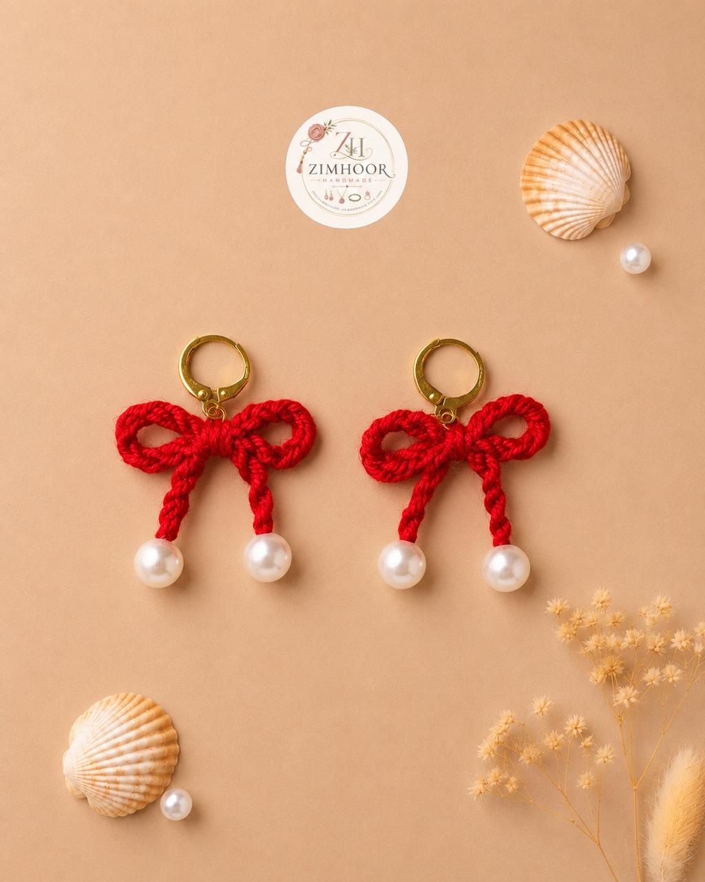 Bow Shape Boho Handmade Earing