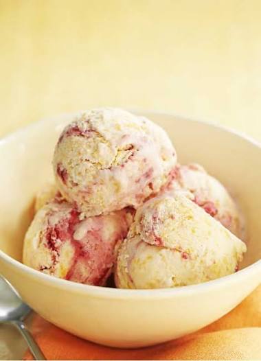 Peach Malba Ice Cream