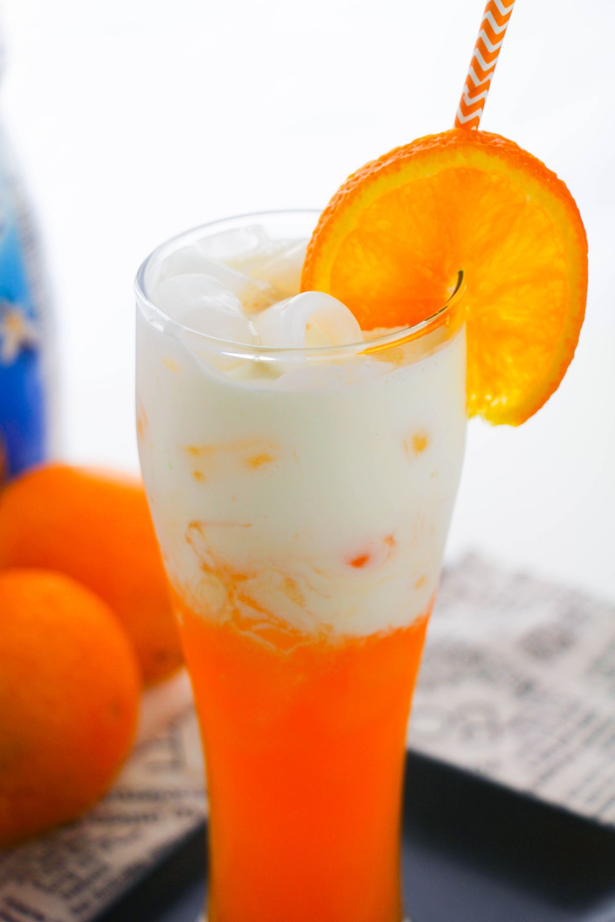 Orange Ice Cream Milk Soda