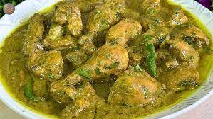 Chicken Green Handi