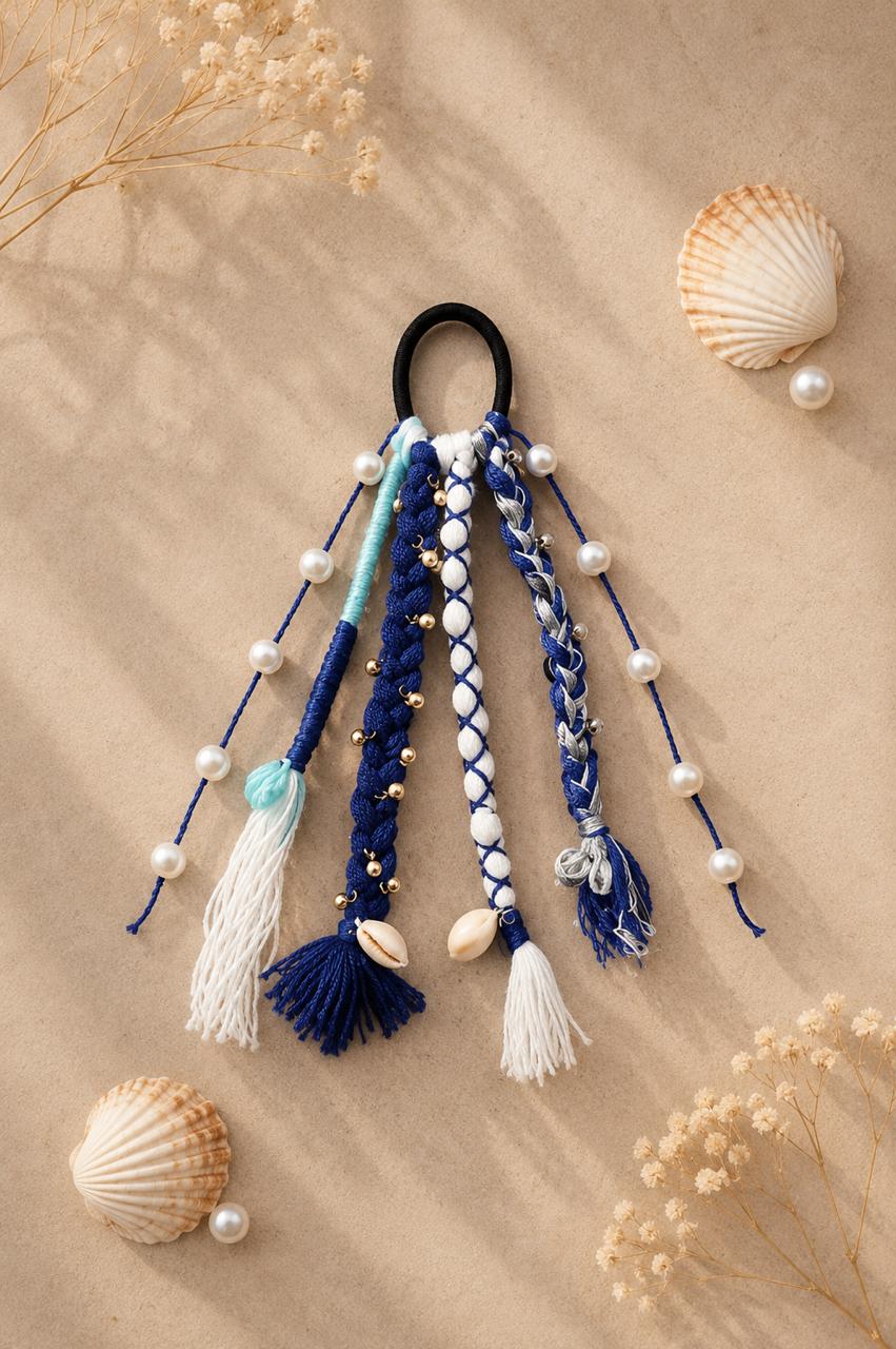 Blue & White Boho Braids