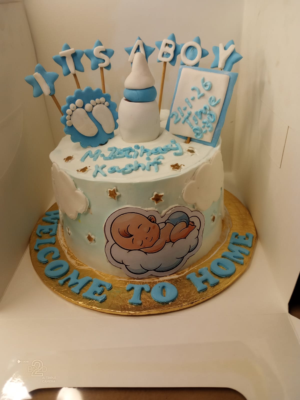 Welcome Baby Cake