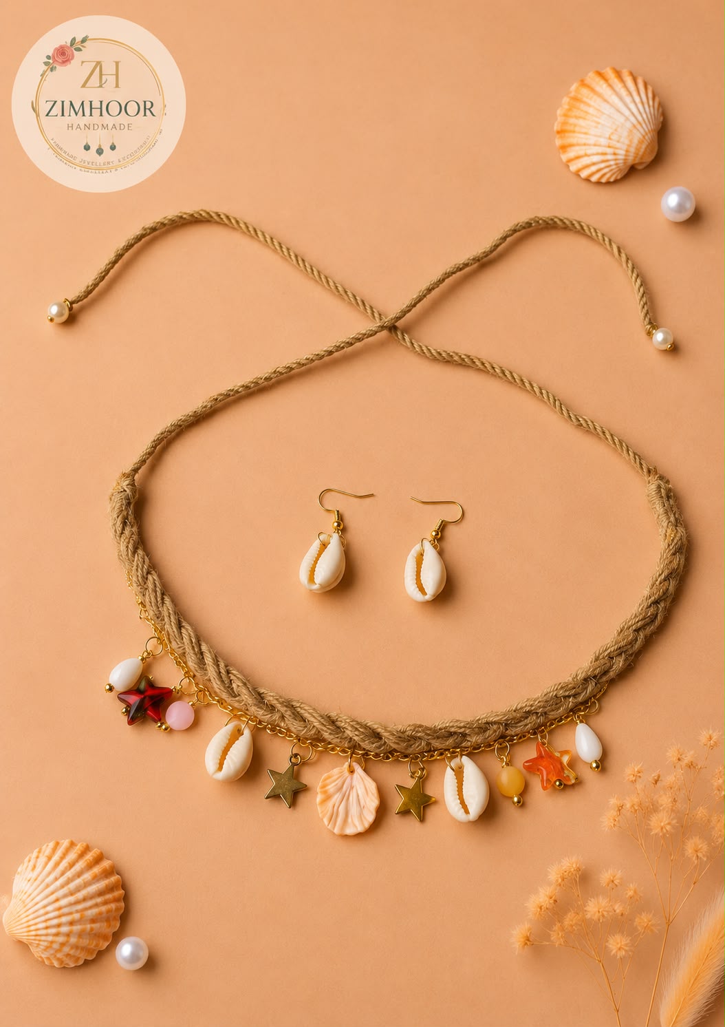 Skin Color Boho Necklace Set