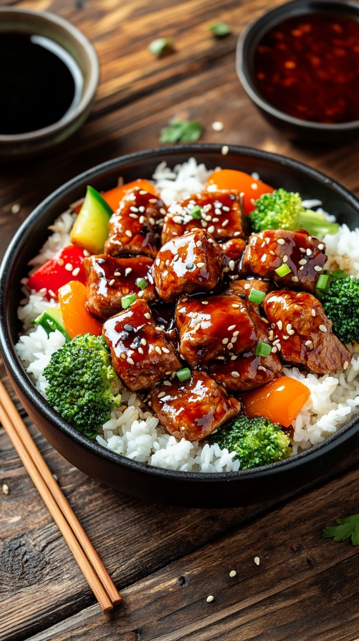 Chicken Chilli Dry With Rice