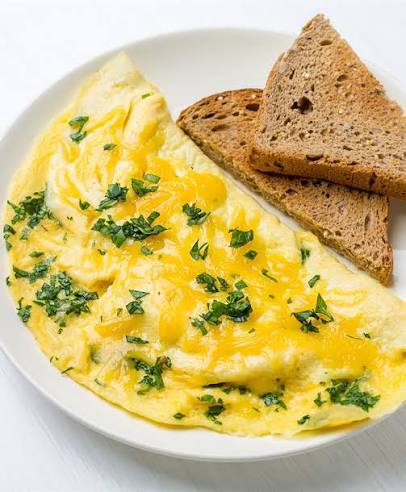 Omlet And Bread