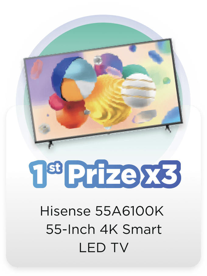 1st Prize - Hisense TV