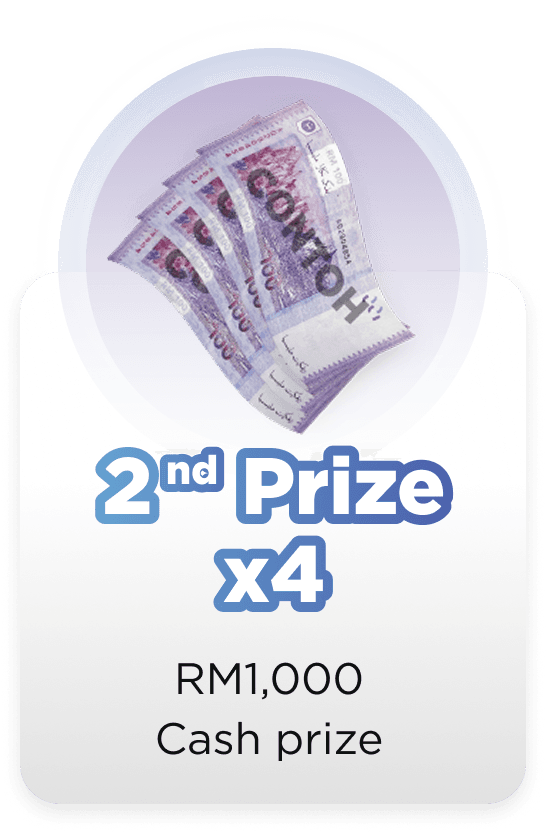2nd Prize - Cash RM1000