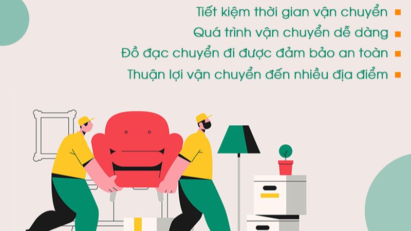 Ưu điểm của dịch vụ chuyển nhà trọn gói