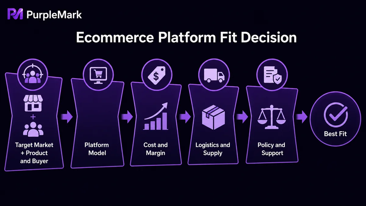 Platform matching process from target market and product costs to logistics and policy support