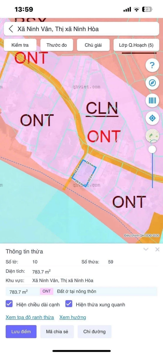 Bán lô đất 780m2 mặt biển Ninh Vân, Khánh Hòa - Ảnh thu nhỏ 2
