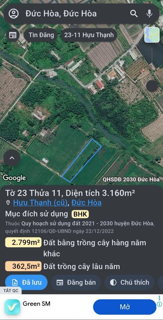 Bán đất cây lâu năm 2800m² tại Hựu Thạnh Đức Hoà Long An - Ảnh 1