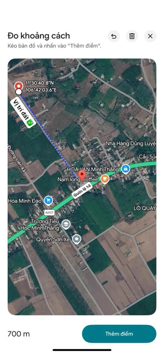 Bán đất Chơn Thành 216m2 giá 500 triệu - Ảnh thu nhỏ 3