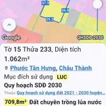 Bán 1340m2 đất lúa và đất vườn gần Cầu Đình, Phước Tân Hưng, Châu Thành, Long An - Ảnh thu nhỏ 3