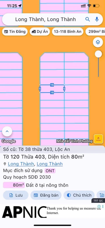 Bán đất TDC sân bay Long Thành 5x16m, 2 tỷ 6