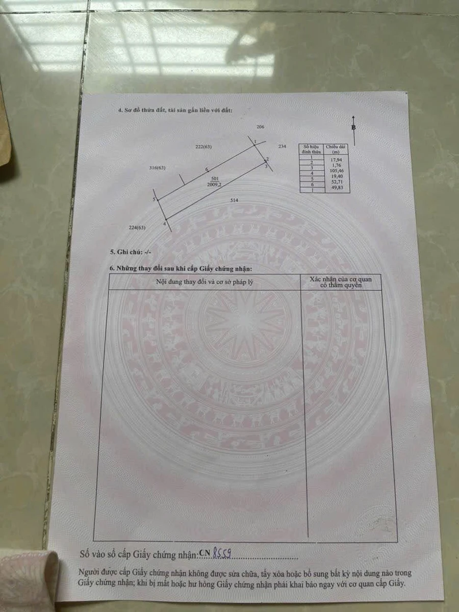 Bán 2 công đất Hiệp Thạnh Long An 540 triệu - Ảnh thu nhỏ 4
