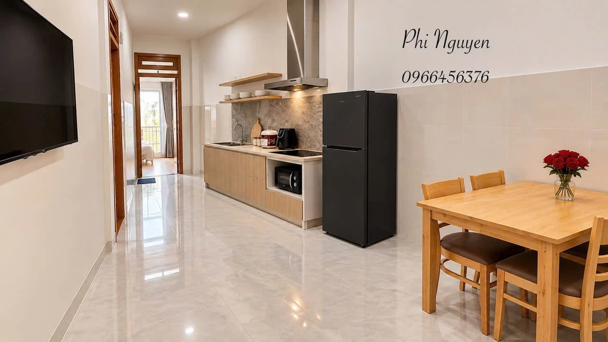Cho thuê căn hộ 2PN full nội thất 50m2 Phan Chu Trinh 6 triệu/tháng - Ảnh thu nhỏ 2