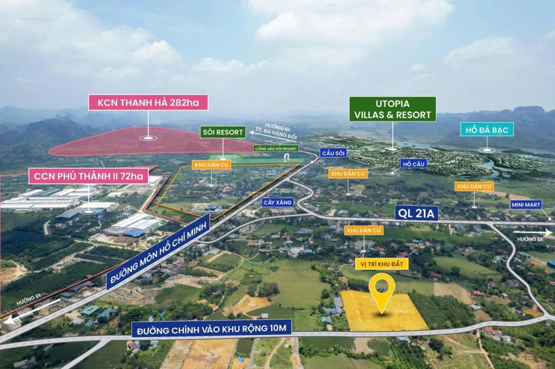 Bán đất tại thôn Sỏi, xã Phú Thành, Lạc Thủy, Hòa Bình cách mặt đường HCM 100m, giá tốt, 80m2