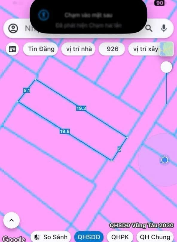 Bán đất hẻm 97m² Phạm Văn Định Vũng Tàu 4 tỷ 750 - Ảnh thu nhỏ 2