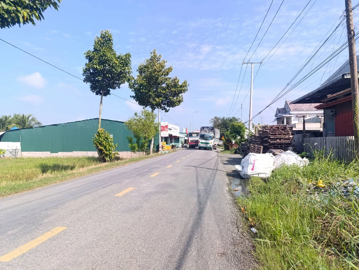 Bán đất lúa 1020m² mặt tiền nhựa Tân Trụ Long An - Ảnh thu nhỏ 3