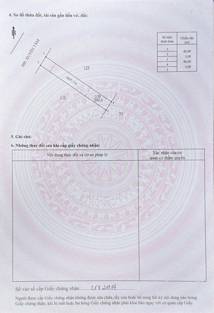 Bán đất mặt tiền Xuyên Tâm 200m² Phú Giáo Bình Dương 415 triệu - Ảnh 1