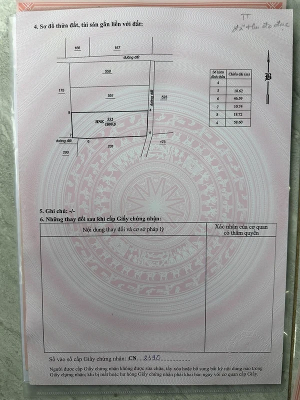 Bán đất vườn 1.000m² Đô Vinh Phan Rang 255 triệu