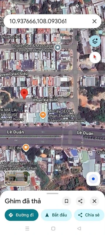 Bán đất thổ cư mặt nhựa 85m2 đường Phan Kế Bính, KDC Phú Tài, Phan Thiết, Bình Thuận