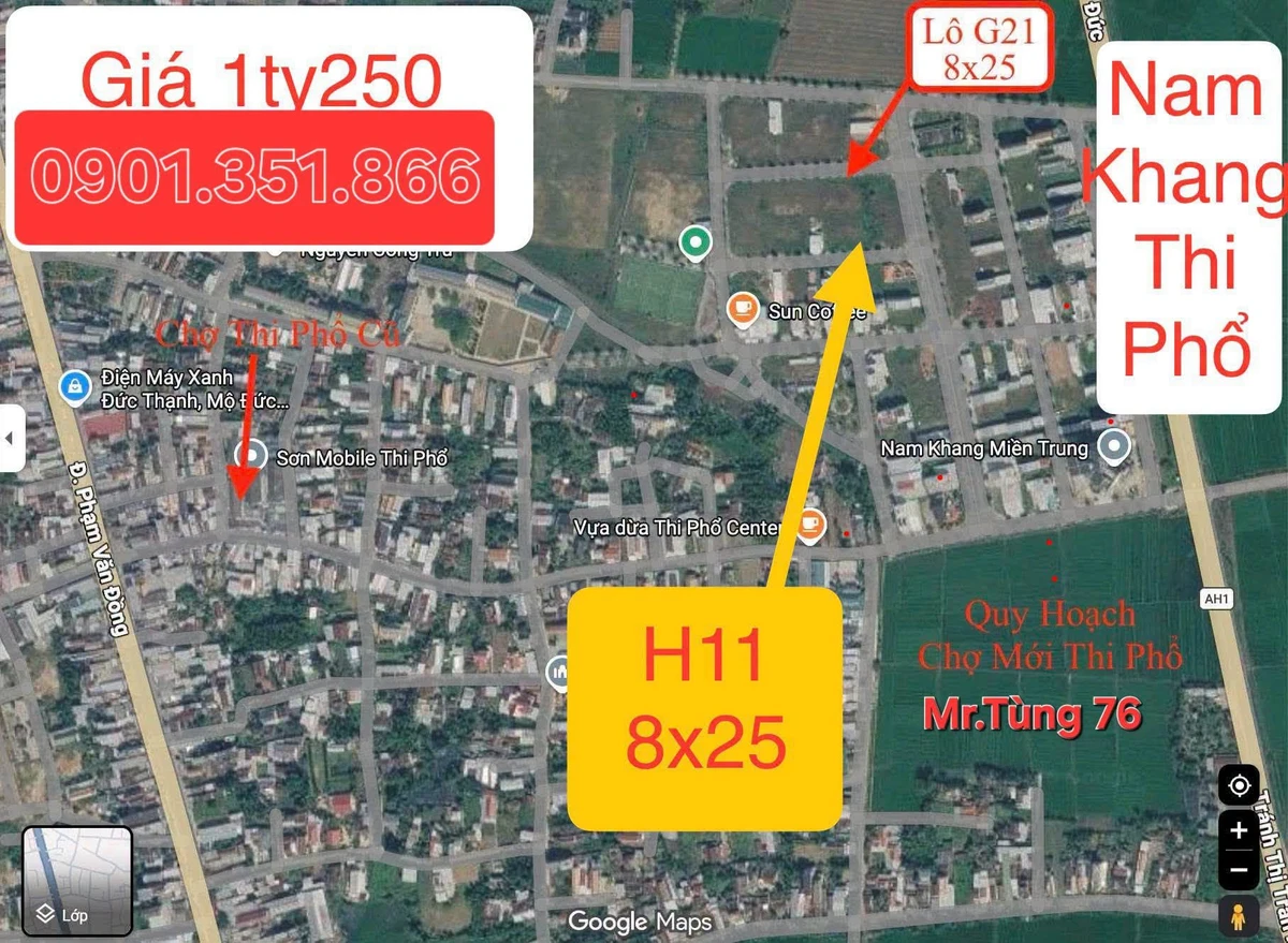 Bán biệt thự 200m² Nam Khang Thị Phổ 1 tỷ 250 - Ảnh 1