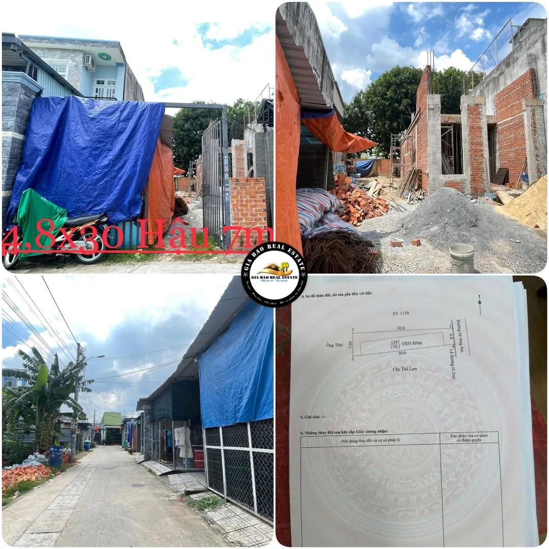 Bán đất dài 30m nở hậu 7m Bình Dương 179m² - Ảnh 1
