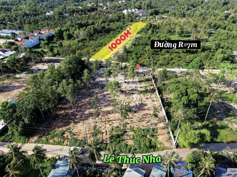 Bán đất 1000m² Ông Lang Tây, Phú Quốc 9,6 tỷ