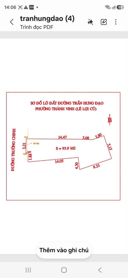 Bán đất mặt đường Trường Chinh 61,6m² và 93,9m² - Ảnh 1