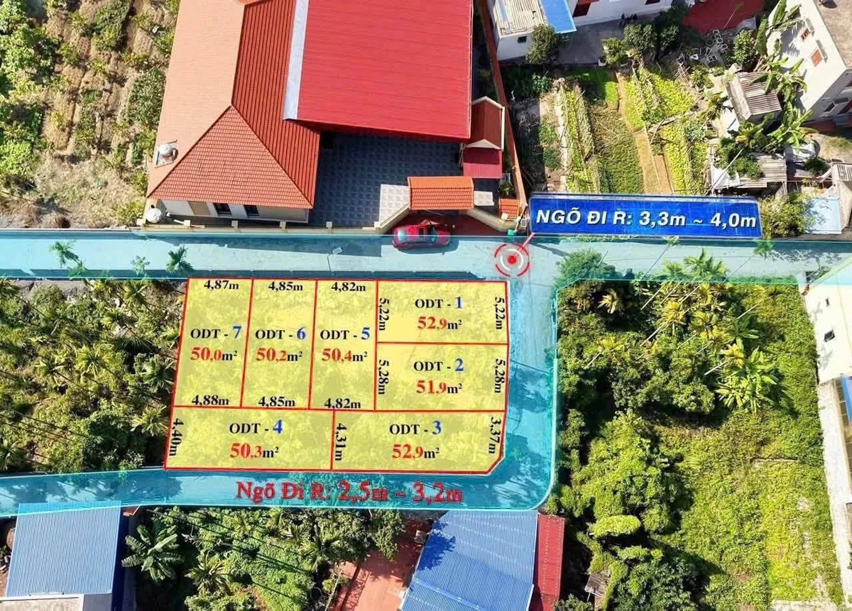 Bán đất 50m² Dương Quan 3 giá 1 tỷ 6 Khánh Hòa - Ảnh thu nhỏ 3