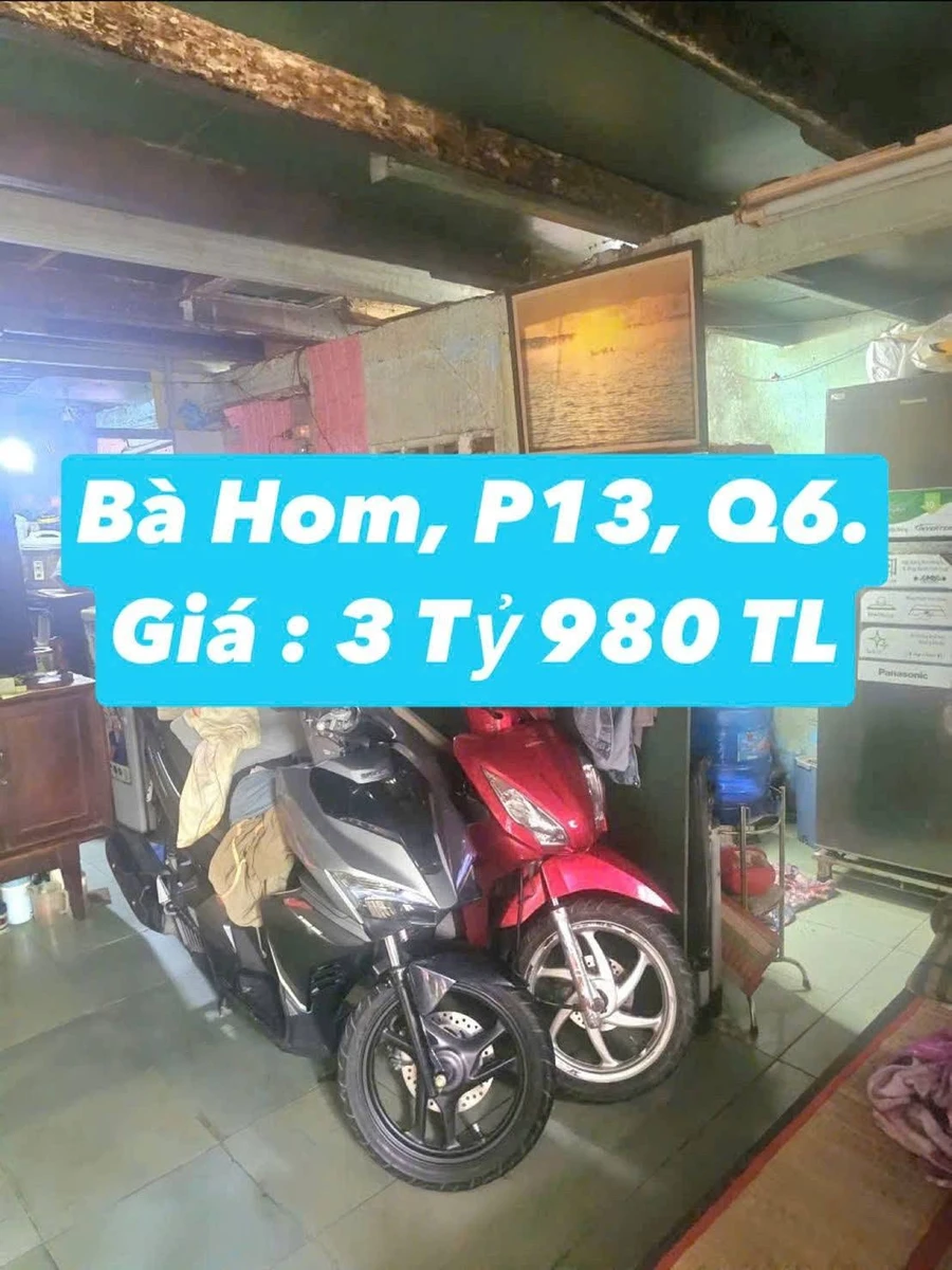 Bán nhà hẻm xe hơi đường Ba Hom, Phường 13, Quận 6, 38,6m2, giá 3,98 tỷ - Ảnh 1