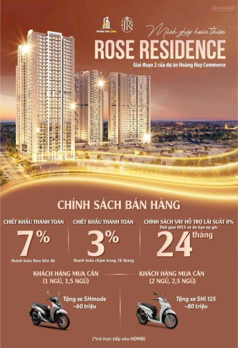 HH Rose Residence chỉ 1,7 tỷ. Liên hệ: 0888 206 *** - Ảnh thu nhỏ 3