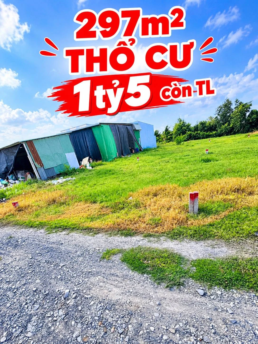 Bán đất thổ cư 297m² Mỹ Lộc Cần Giờ, 1,5 tỷ - Ảnh 1
