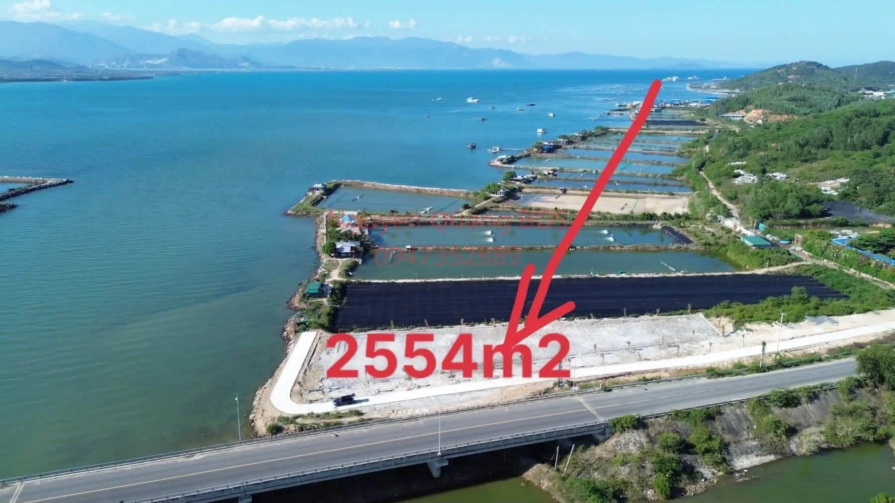 Bán lô đất góc 2 mặt tiền 2554m2 mặt biển Ninh Hòa 11tr/m2 - Ảnh 1