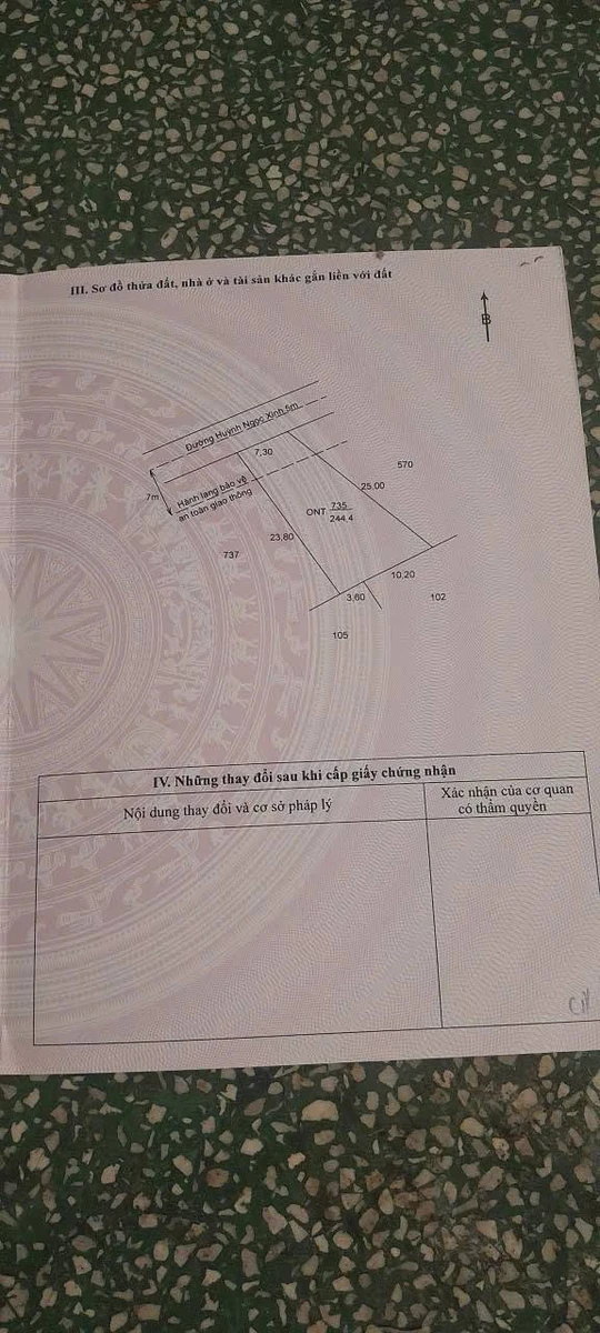 Bán lô đất thổ cư 244,4m² Tân Trụ Long An 1 tỷ - Ảnh thu nhỏ 2