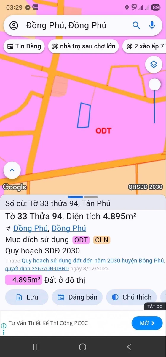 Bán đất 4800 m² Đồng Phú, Đồng Nai, giá 2.1 tỷ - Ảnh thu nhỏ 3