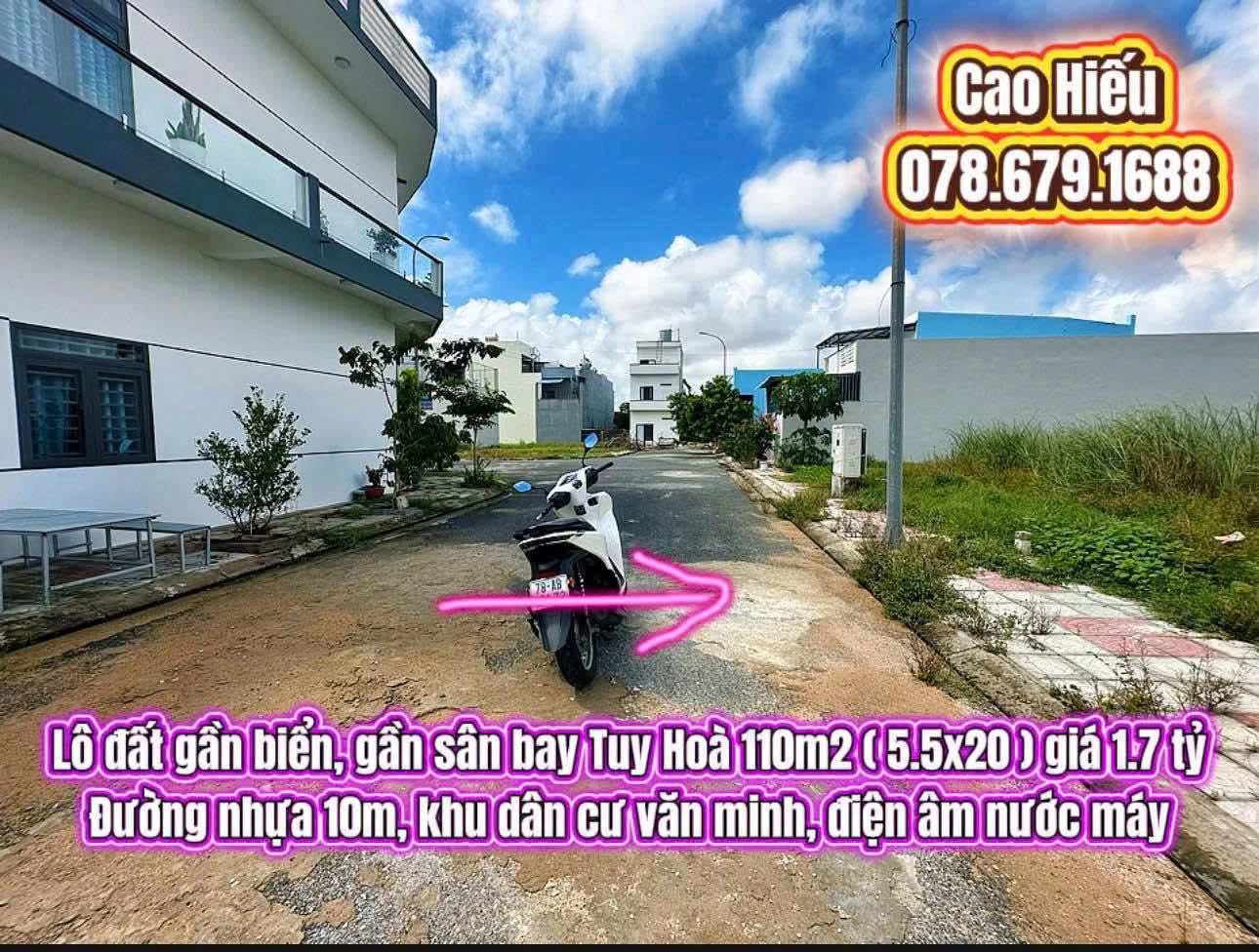 Bán đất gần sân bay Tuy Hoà 110m2, giá 1.7 tỷ - Ảnh 1