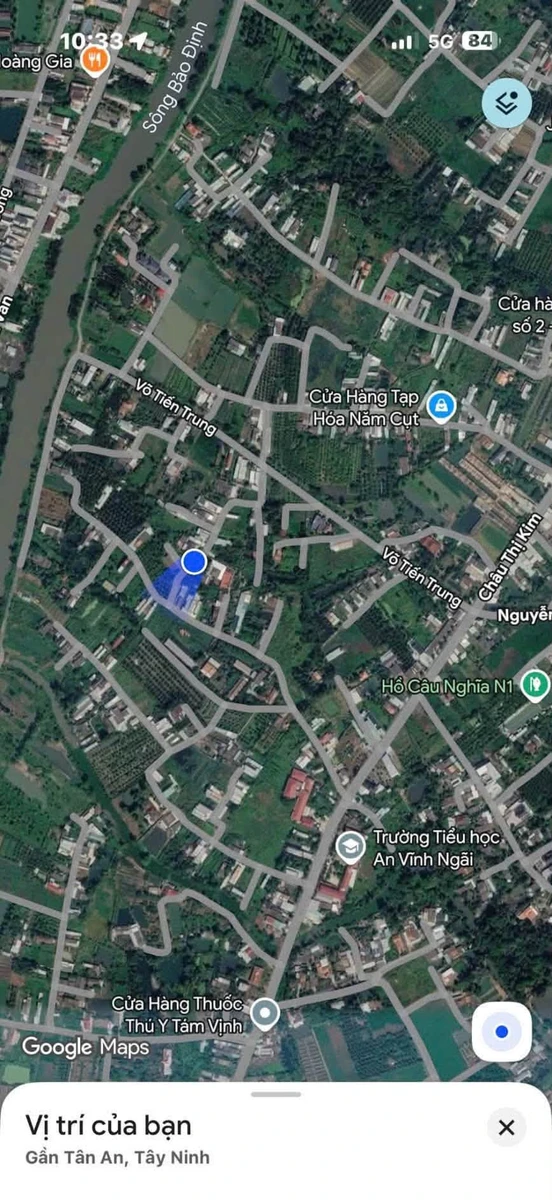 Bán đất thổ cư 5x39m (195m2) giá 750 triệu tại An Vĩnh Ngãi, Tân An, Tây Ninh - Ảnh thu nhỏ 5