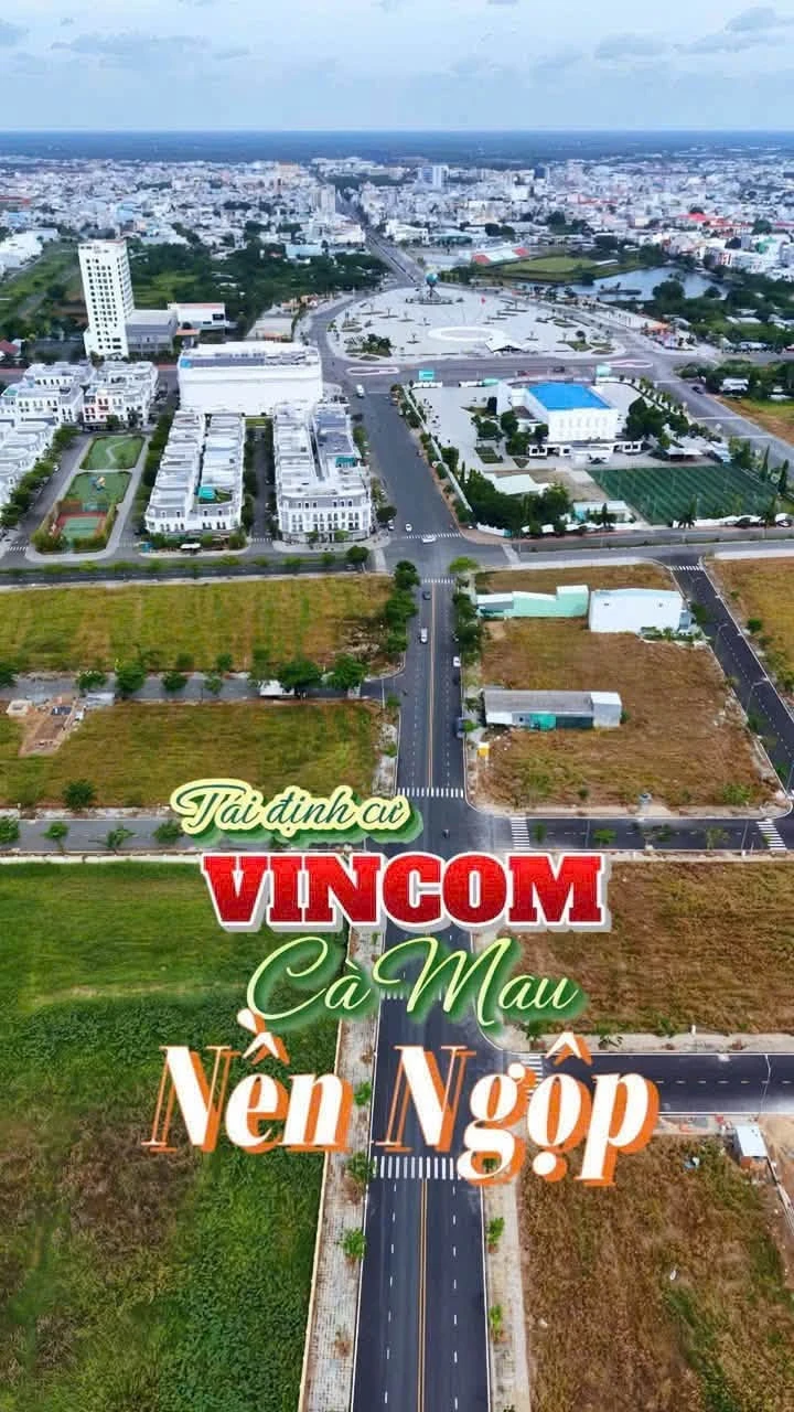 Nền đôi liền kề Vincom Cà Mau, 10m x 17,66m, view trực diện - Ảnh 1