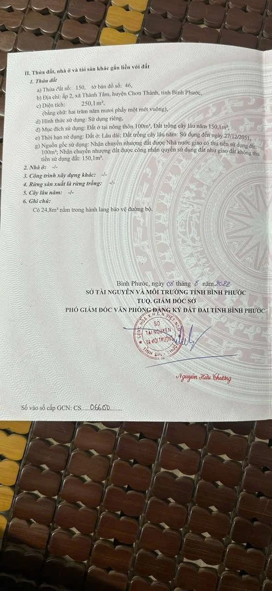 Bán đất mặt tiền KCN Chơn Thành 390 triệu - Ảnh thu nhỏ 3