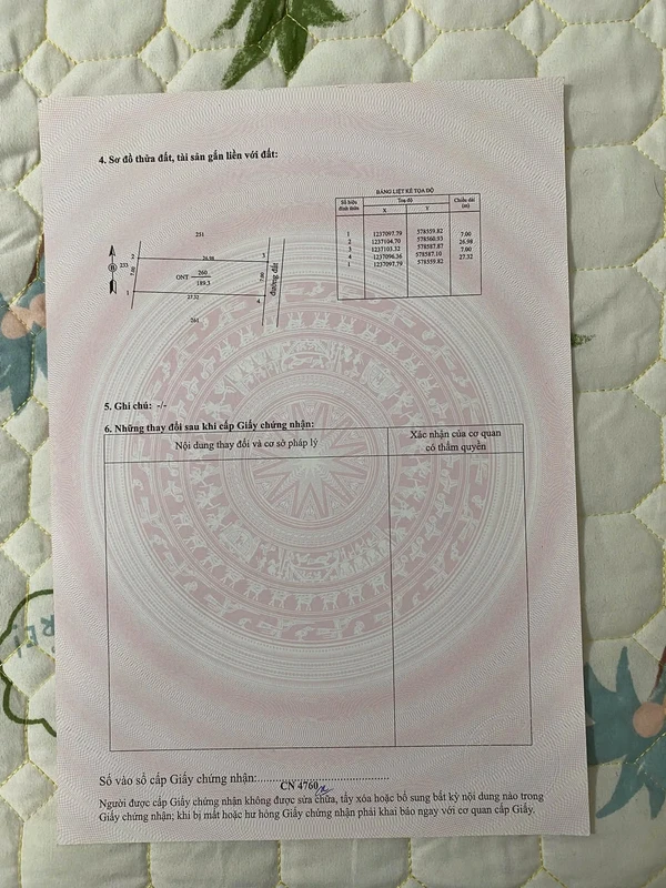 Bán lô đất 189m² tại Trà Võ, Tây Ninh 1,5 tỷ