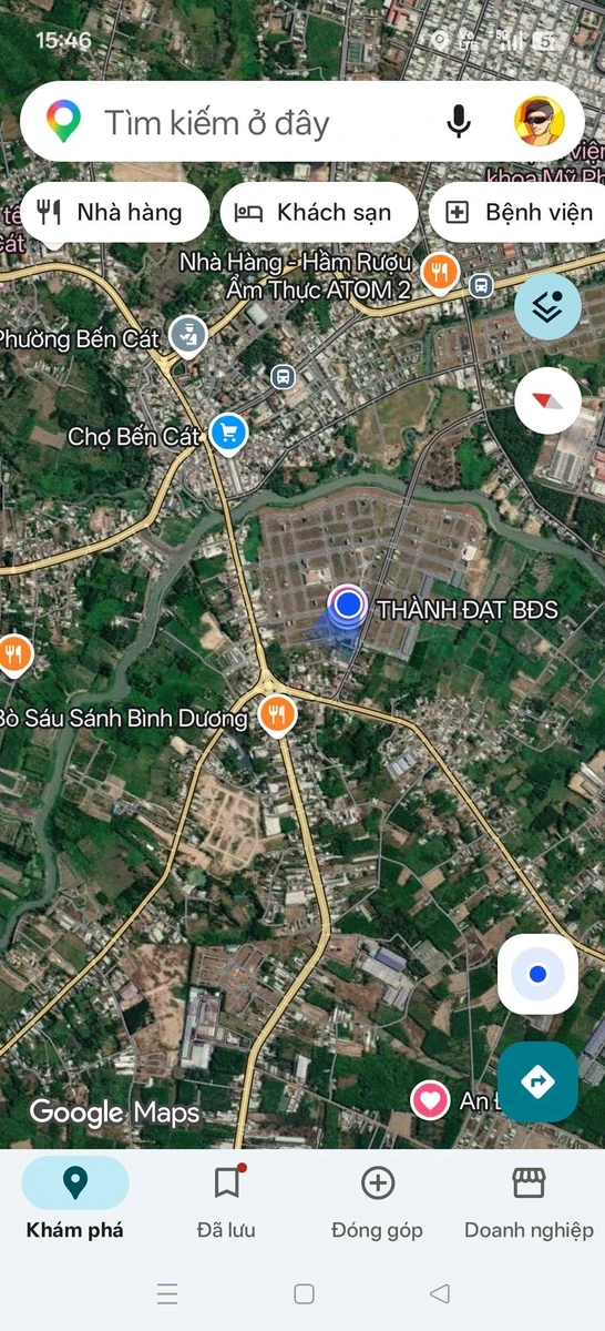 Bán lô đất 100m2 (5x20) thổ cư mặt tiền đường nhựa 13m trung tâm Bến Cát, giá 1,05 tỷ - Ảnh thu nhỏ 2