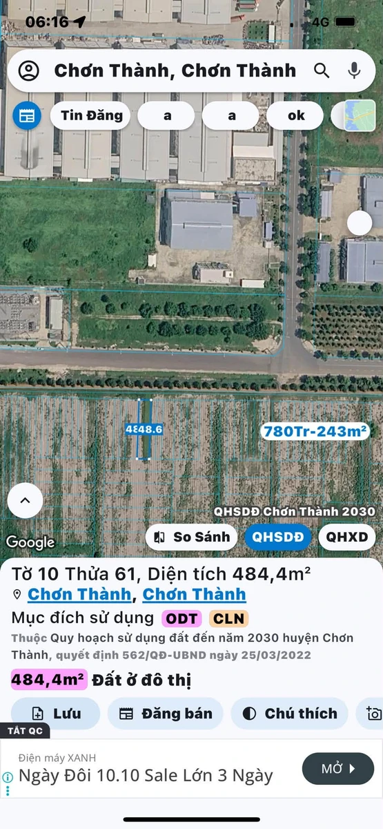 Bán đất mặt tiền Vành Đai 450m2 gần KCN Becamex - Ảnh thu nhỏ 3