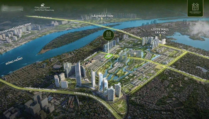 Biệt thự mới Ciputra Hà Nội 120-300m2, 52-120 tỷ