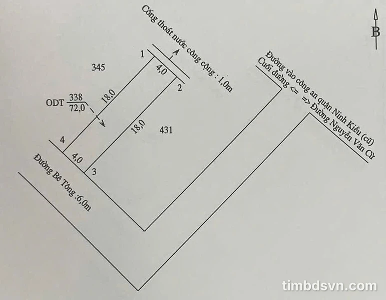 Bán nhà 3PN 144m² giá 3.55 tỷ Ninh Kiều Cần Thơ